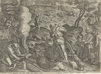 Rabbit Hunt by Philips Galle (possibly)