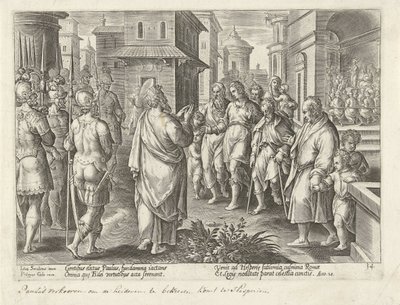 Paul Preaching the Doctrine of Christ in Rome by Philips Galle (possibly)