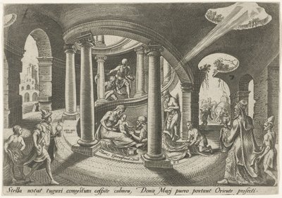 Adoration of the Kings The Days of Calamity of the Jewish People (series title) by Philips Galle