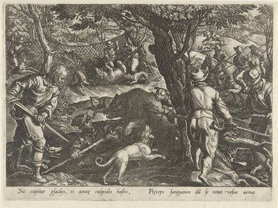 Bear Hunt by Philips Galle