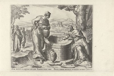 Christ and the Samaritan Woman at the Well by Philips Galle