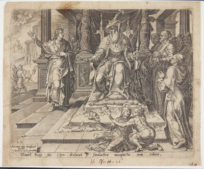 Daniel Refusing to Worship Bel by Philips Galle