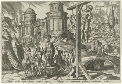 The King of Ai is Hanged (De onheilsdagen van het Joodse volk) by Philips Galle