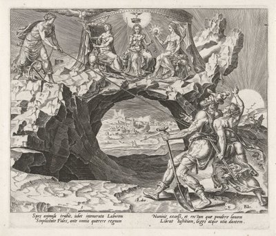 Faith and Hope Bring the Worker to Piety (Rewards for Labor and Diligence) by Philips Galle