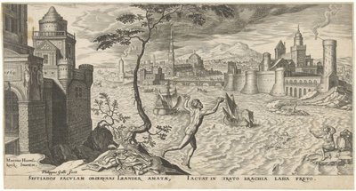 Hero and Leander by Philips Galle
