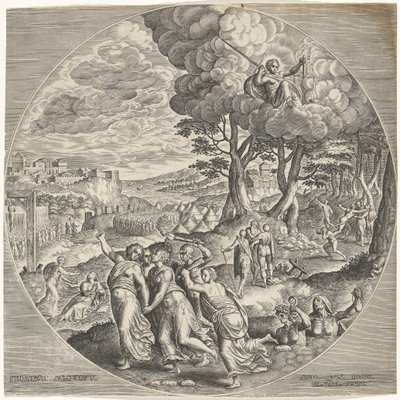 Iron Age (title on object) The Four Ages (series title) by Philips Galle