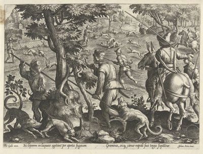 Hare Hunt by Philips Galle
