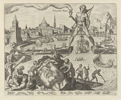 Colossus of Rhodes by Philips Galle
