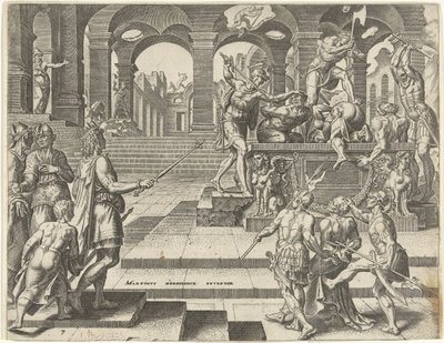King Josiah Orders the Priests of the Temples in Samaria to be Killed by Philips Galle