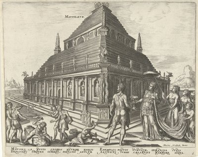 Mausoleum of Halicarnassus by Philips Galle