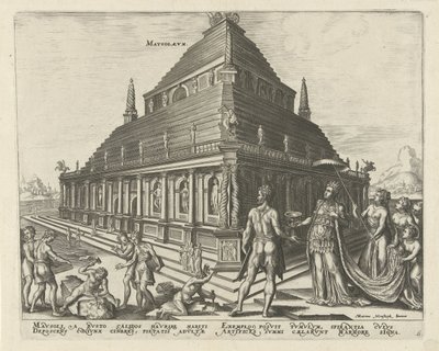 Mausoleum of Halicarnassus The Eight Wonders of the World (series title) by Philips Galle