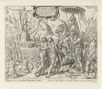 Nebuchadnezzar Accuses Shadrach, Meshach, and Abednego by Philips Galle