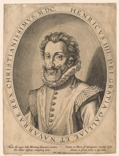 Portrait of Henry IV, King of France by Philips Galle