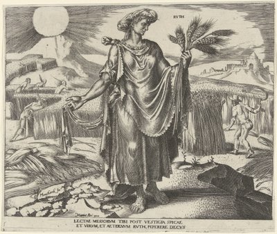 Ruth Eight Famous Women from the Old and New Testament (series title) by Philips Galle
