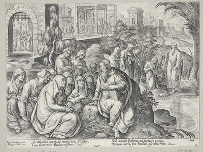 St. Paul Speaking with the Women of Philippi by Philips Galle