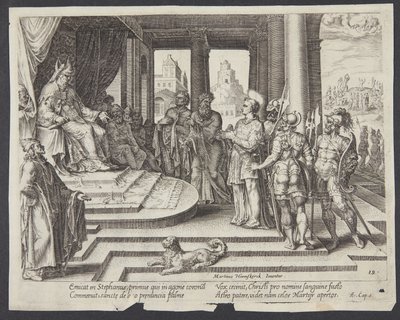 St. Stephen Before the High Priest and the Council by Philips Galle