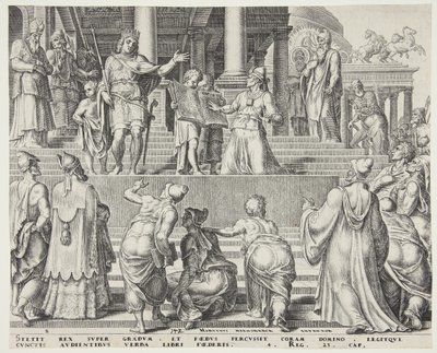 The Book of the Law Read Before the People by Philips Galle