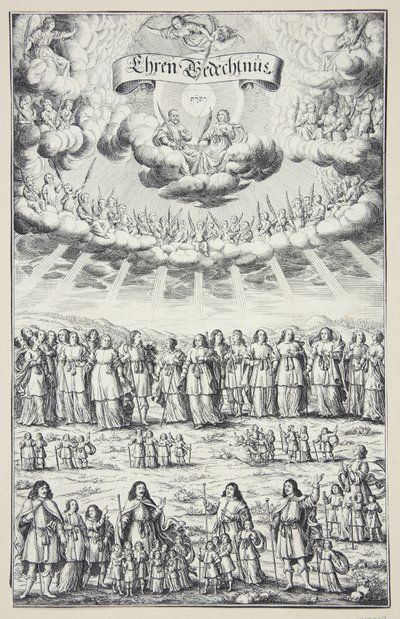 The Lord Assigning Duties to the Three Estates by Philips Galle
