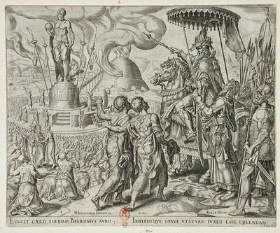 The Story of Shadrach, Meshach, and Abednego by Philips Galle