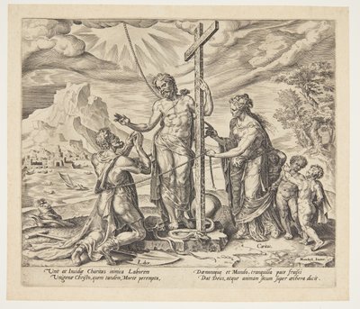 The Diligent Worker United with Christ After Death by Philips Galle