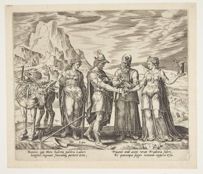 The Marriage of Labour and Diligence by Philips Galle
