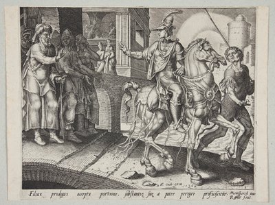 The Prodigal Son Leaving His Father