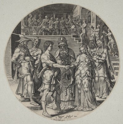 The Wedding of Samson and the Philistine Woman by Philips Galle
