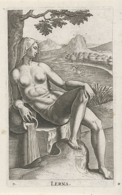 Water Nymph Lerna by Philips Galle