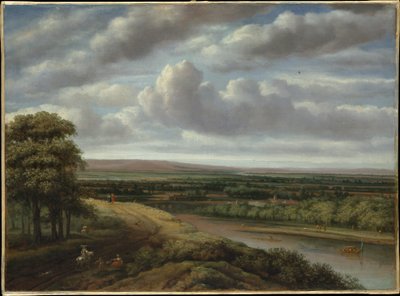 An Extensive Wooded Landscape by Philips Koninck