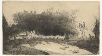 Landscape with a White Fence by Philips Koninck