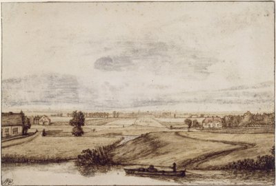 Wide Flat Landscape by Philips Koninck