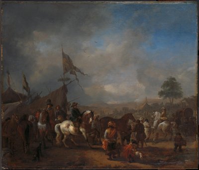 A Horse Fair near an Army Camp by Philips Wouwerman