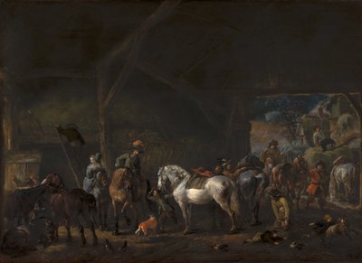 The Departure from the Stable by Philips Wouwerman