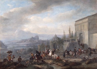 The Departure Of A Hawking Party, after c.1650 by Philips Wouwermans or Wouwerman