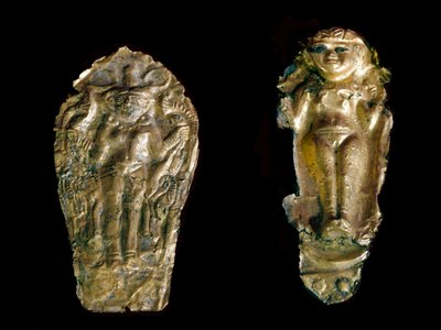 Two Gold Statuettes by Phoenician
