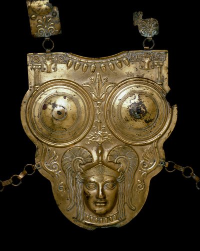Gold bronze battleship of Ksour-es-Saf. 3rd-2nd century BC. Tunis Bardo Museum by Phoenician