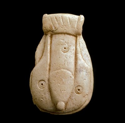 Phoenician civilization: phallic amulet in bone by Phoenician