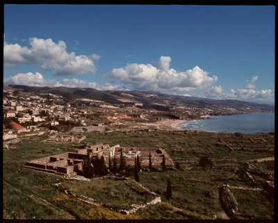 View of archeological site (3rd to 2nd millennium BC) by Phoenician Phoenician