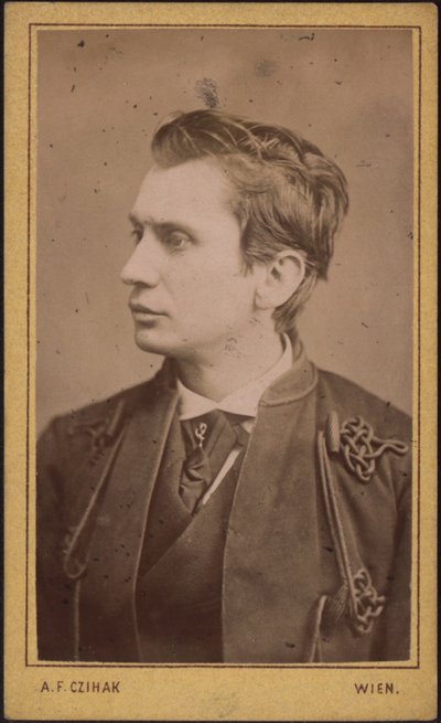 Leopold von Sacher-Masoch 1836-1895 by Photo studio Adolf F. Czihak.