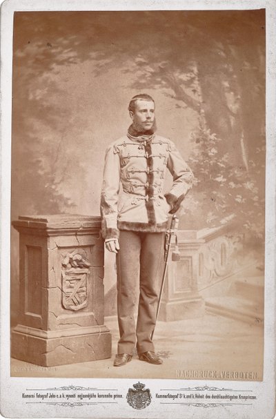 Rudolf, Crown Prince of Austria by Photo studio C. K. Dvorni Prague.