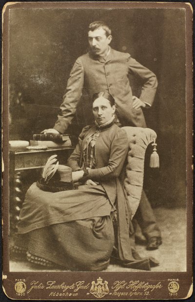 Portrait of Mette and Paul Gauguin by Photo studio Julie Laurberg and Franziska