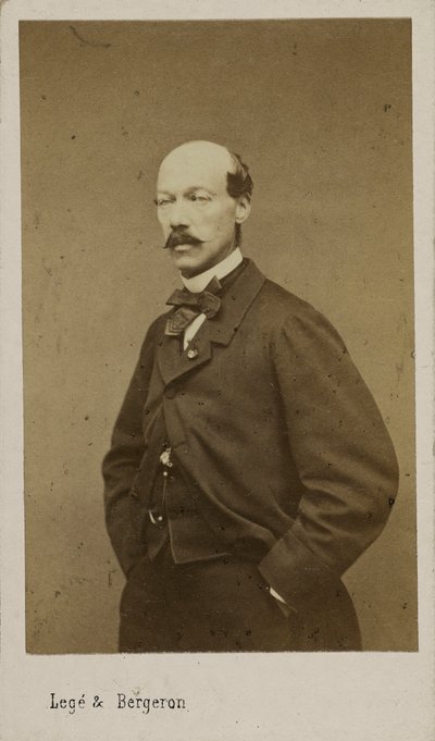 Portrait of the Composer Alexandre Batta, c. 1880 by Photo studio Legé and Bergeron.