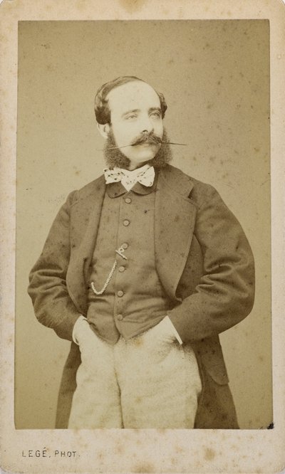 Portrait of the Violinist and Composer Adolphe Blanc by Photo studio Legé and Bergeron.