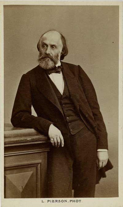 Portrait of the Poet Victor de Laprade, c. 1870 by Photo studio Mayer and Pierson.