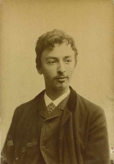 Portrait of Vilhelm Hammershøi by Photo studio Müller and Co..