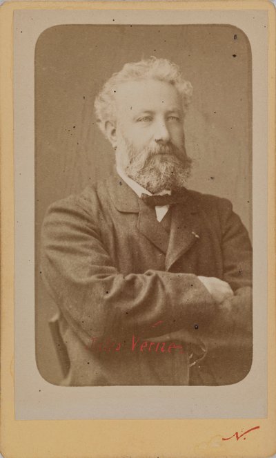 Portrait of Jules Verne 1828-1905, c. 1870 by Photo studio Nadar.