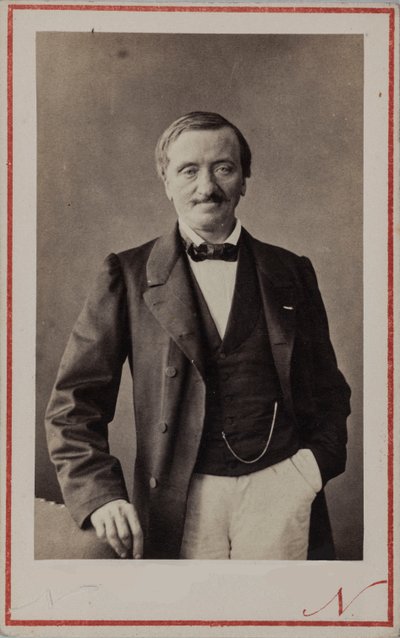 Portrait of the Composer Antoine Elwart, 1808-1877, ca 1860 by Photo studio Nadar.