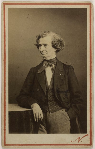 Portrait of the composer Hector Berlioz 1803-1869, ca 1860 by Photo studio Nadar.