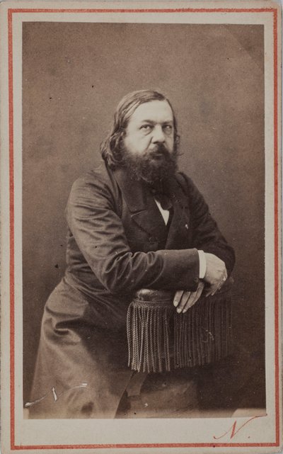 Portrait of the Poet Théophile Gautier by Photo studio Nadar.