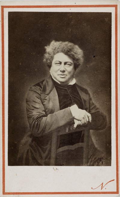 The Author Alexandre Dumas Père by Photo studio Nadar.